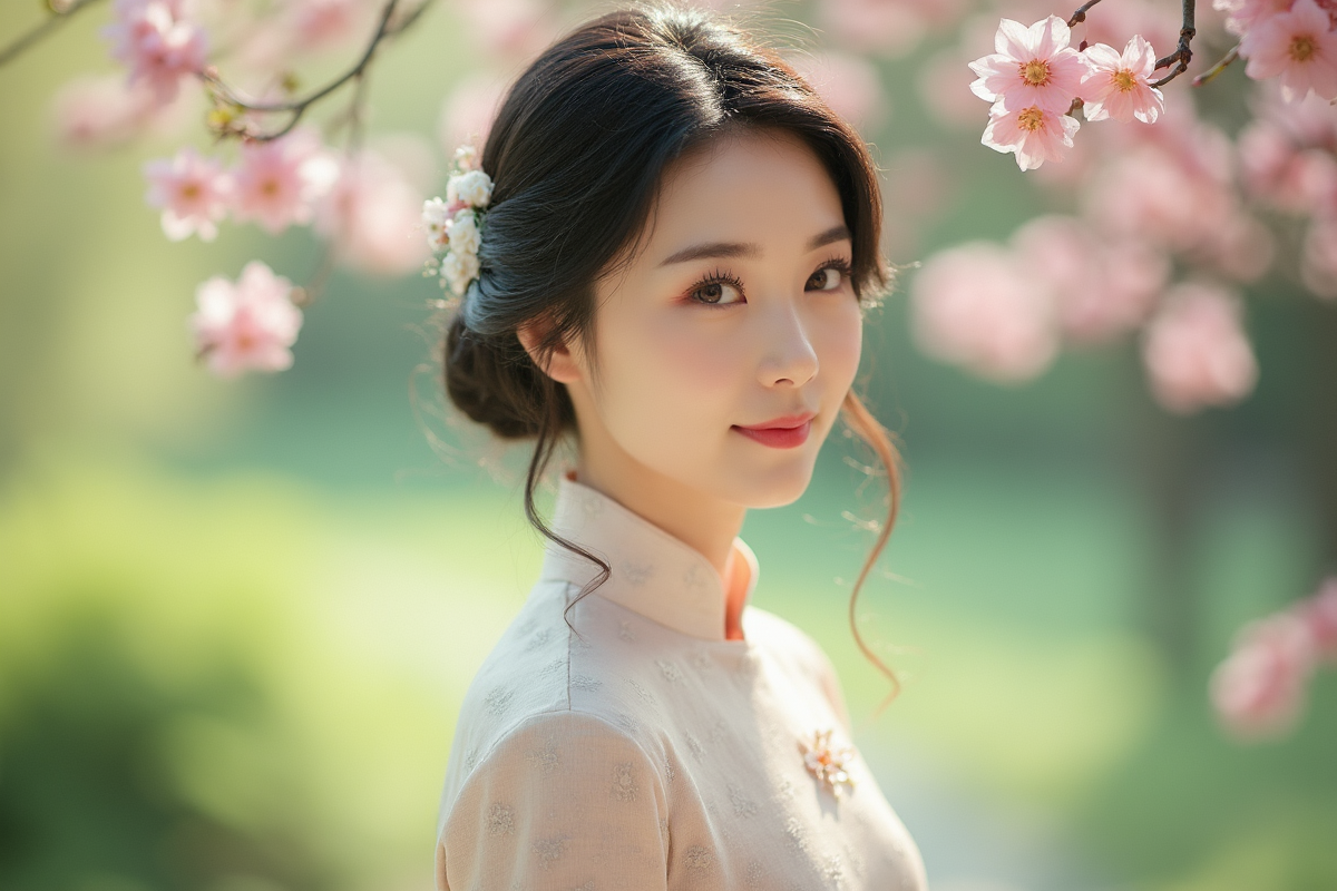 优雅成熟旗袍美女